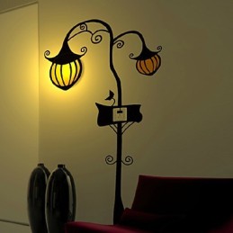 Světlo a kreativní 3D nástěnné svítidlo z plastu odolného vůči vysokým teplotám z dýně