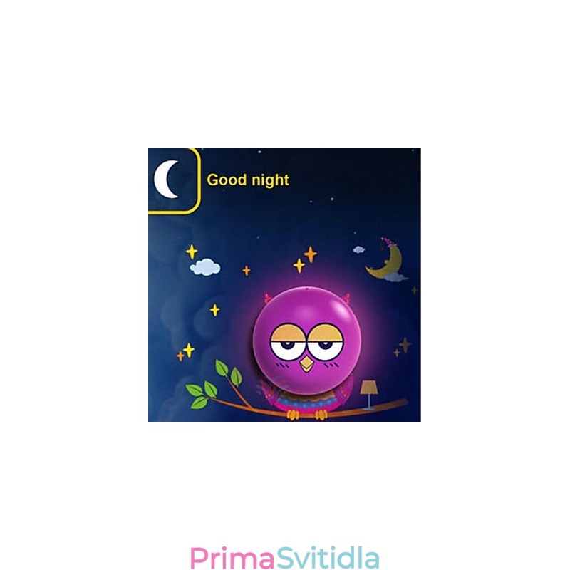 Světlem ovládaná nástěnná žárovka OWL Současná kreativní 3D nástěnná nástěnná lampa Světlo