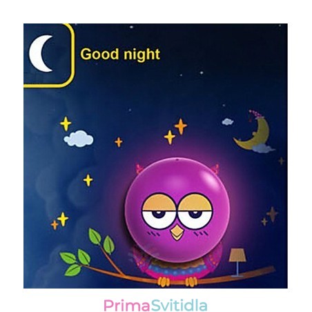 Světlem ovládaná nástěnná žárovka OWL Současná kreativní 3D nástěnná nástěnná lampa Světlo Světlem ovládaná nástěnná žárovka OWL Současná kreativní 3D nástěnná nástěnná lampa Světlo