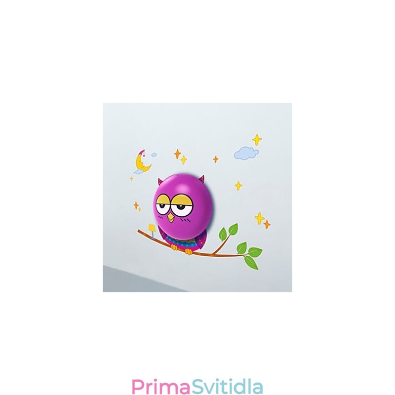 Světlem ovládaná nástěnná žárovka OWL Současná kreativní 3D nástěnná nástěnná lampa Světlo