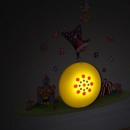 Klaun světlo z plastu odolného proti vysoké teplotě a 10 C dokáže odstranit kreativní 3D tapetovou nástěnnou lampu