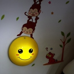 Samolepky na zeď Monkeys světlem aktivovaná inteligentní indukční smetope ozdobná nástěnná lampa