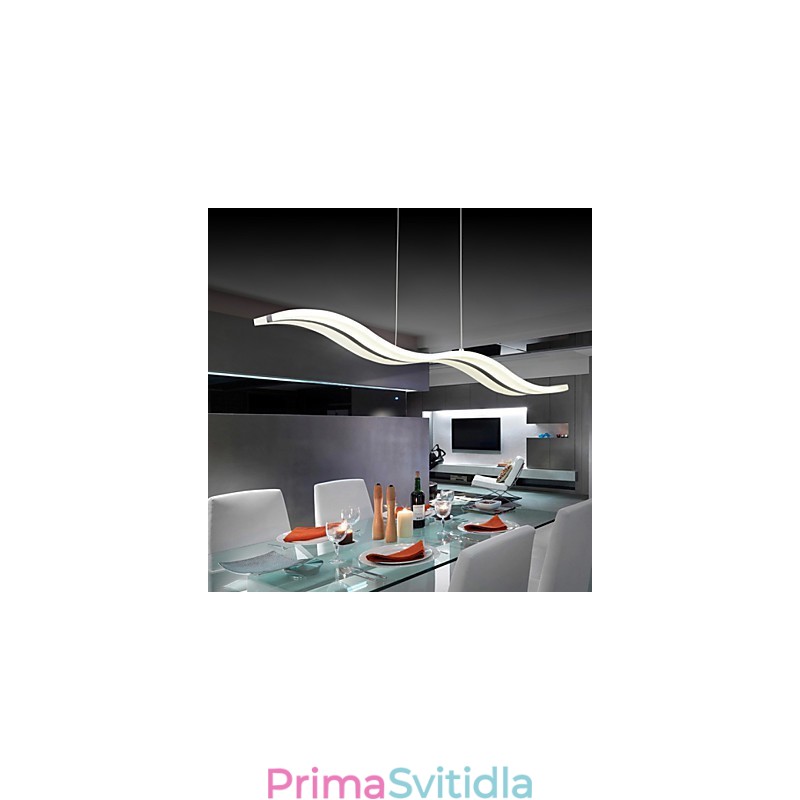 Moderní moderní závěsné svítidlo z chromu