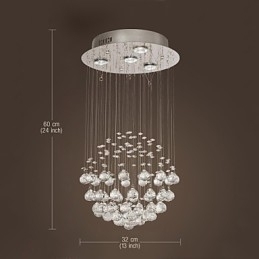 Lustr Luxury Modern Crystal 4 Lights