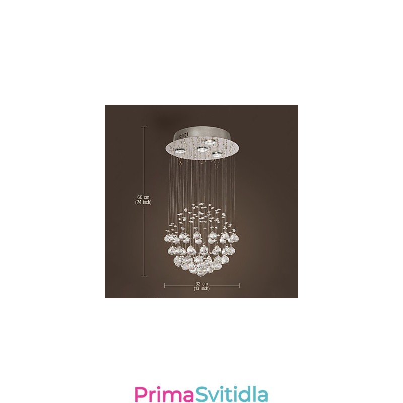 Lustr Luxury Modern Crystal 4 Lights
