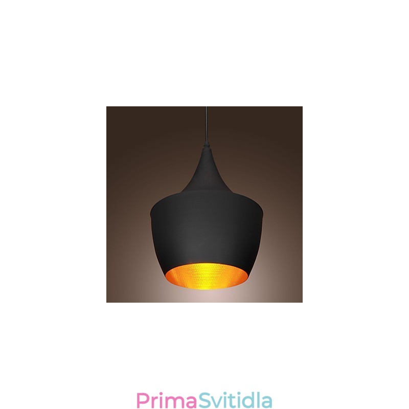 Závěsné světlo Retro Vintage Tom Dixon Design Black