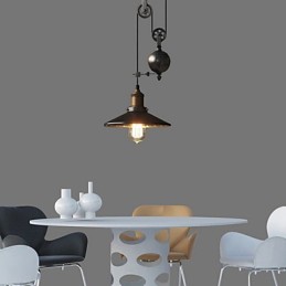 Závěsná světla Rustikální Lodge Vintage Retro venkovská garáž Kov