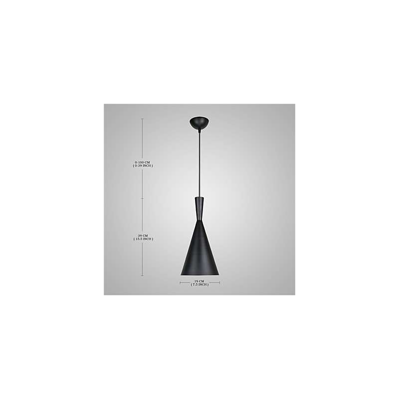 Závěsné svítidlo Retro Vintage Tom Dixon Design Černá Bílá Závěsná svítidla typu C Cafe