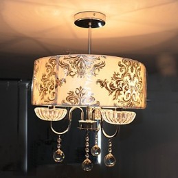 Moderní současný křišťálový galvanicky pokovený lustr