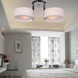 Moderní moderní chromový kovový lustr zapuštěný držák