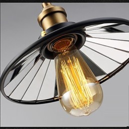 Vintage Pully Pendant Light 3 Island Foyer Metal+ Galss vnitřní stínítko