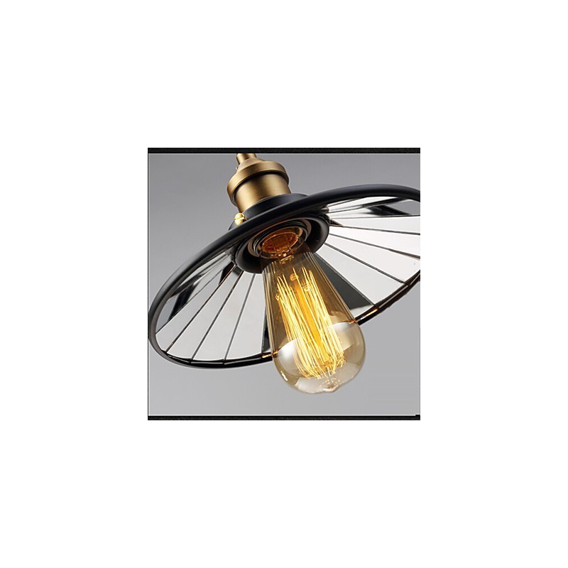 Vintage Pully Pendant Light 3 Island Foyer Metal+ Galss vnitřní stínítko