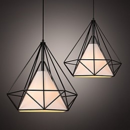 Loft Industriální vítr Obnova starověkých způsobů Kované železné lampy Lucerny Birdcage Lustr