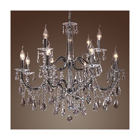 Křišťálový moderní lustr 2 Tiers Living 12 Lights Křišťálový moderní lustr 2 Tiers Living 12 Lights
