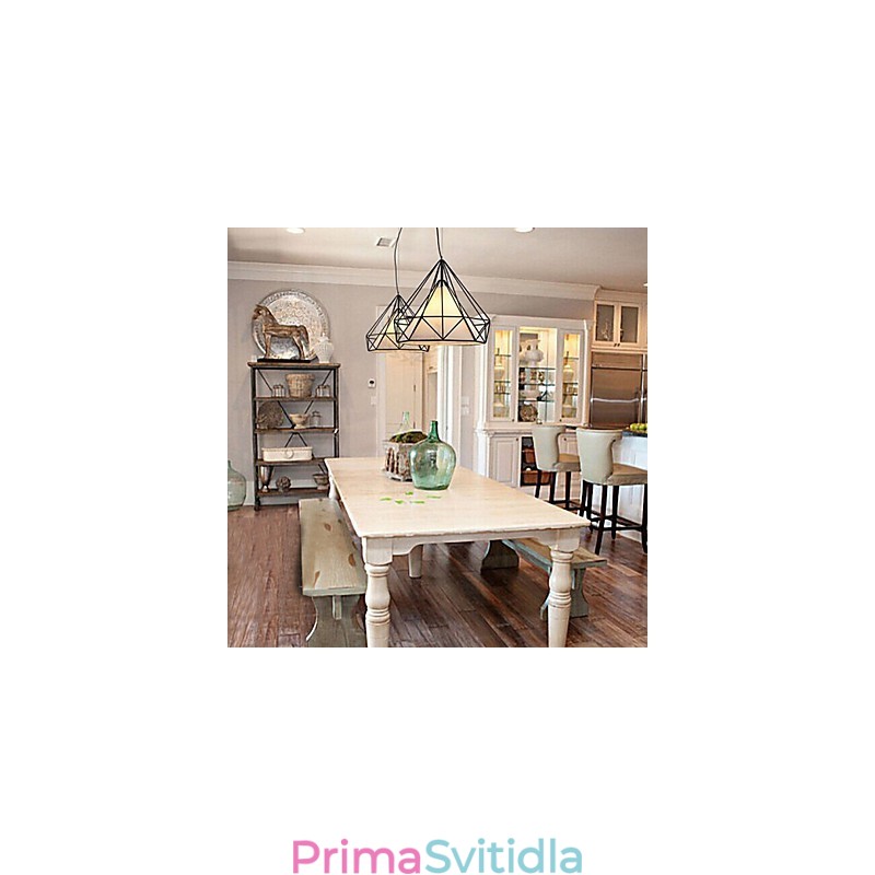 Loft Industriální vítr Obnova starověkých způsobů Kované železné lampy Lucerny Birdcage Lustr