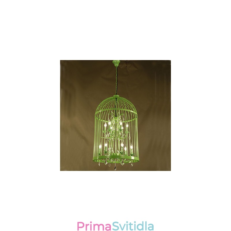 Vintage Iron Cage Lampa Lampa lustr Crystal