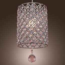 Závěsné svítidlo Crystal Drop ve válcovém stylu