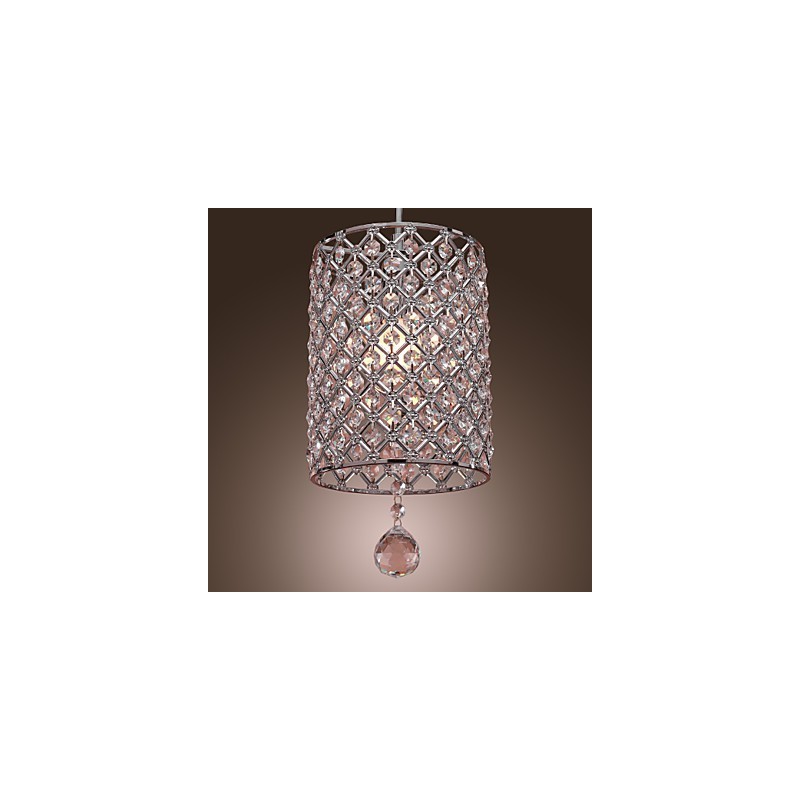Závěsné svítidlo Crystal Drop ve válcovém stylu