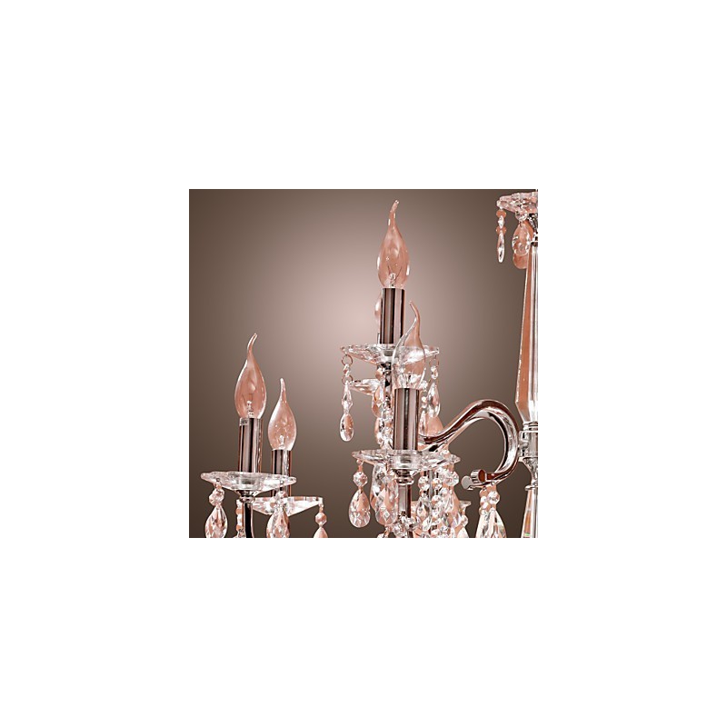 Křišťálový moderní lustr 2 Tiers Living 12 Lights
