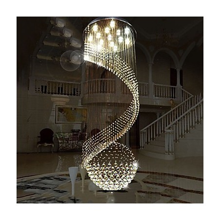 Moderní křišťálový lustr Závěsné osvětlení Závěsná stropní svítidla se zdrojem Clear K9 Crystal Moderní křišťálový lustr Závěsné osvětlení Závěsná stropní svítidla se zdrojem Clear K9 Crystal