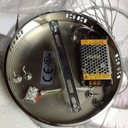 Křišťálové závěsné světlo Stropní osvětlení Čiré křišťálové kulaté 4 kroužky 40CM 60CM 80CM Zdrojová svítidla