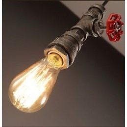 Retro Závěsné Lamp Act Role Ofing Loft Dekorace Venkovské průmyslové trubkové závěsné svítidlo