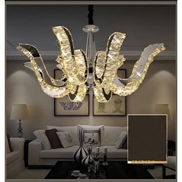 Crystal Lamp Moderní luxusní svíčka Závěsná křišťálová lampa