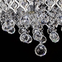 Tradiční klasický křišťálový chromový kovový zapuštěný držák