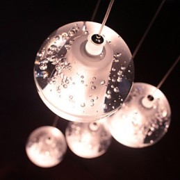 Moderní závěsné světlo Závěsná svítidla G4 Retroifit Chrome Plating Crystal pro osvětlení schodů