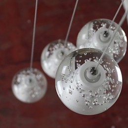 Moderní závěsné světlo Závěsná svítidla G4 Retroifit Chrome Plating Crystal pro osvětlení schodů