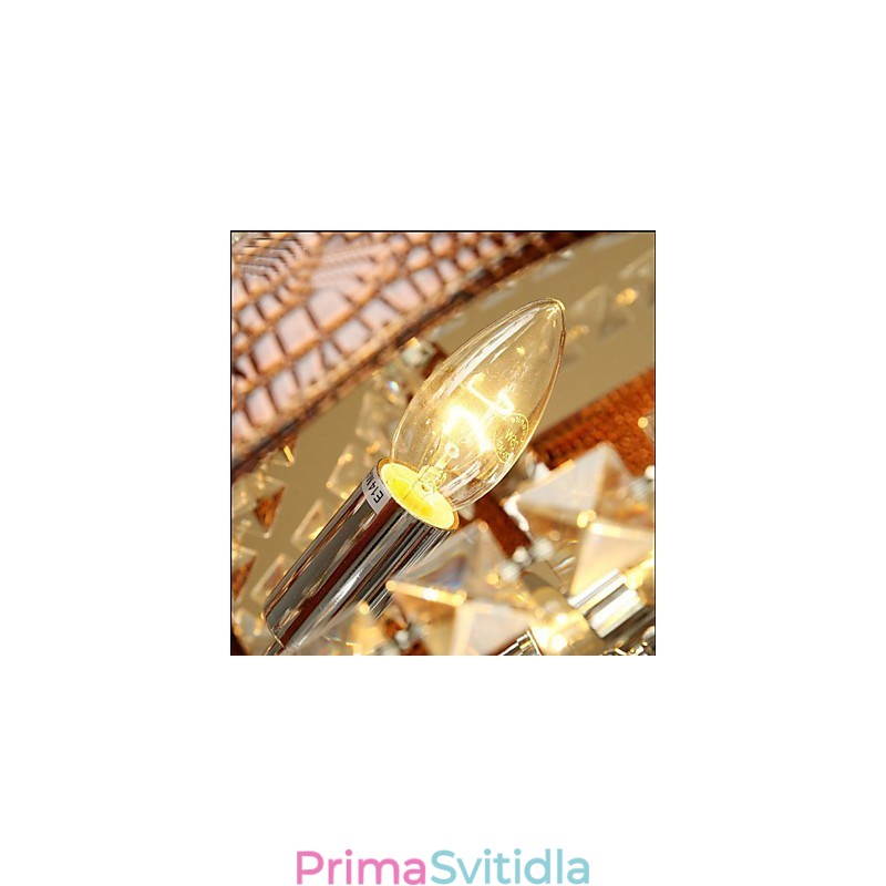 Post moderní luxusní kožený křišťálový kreativní lustr Lron