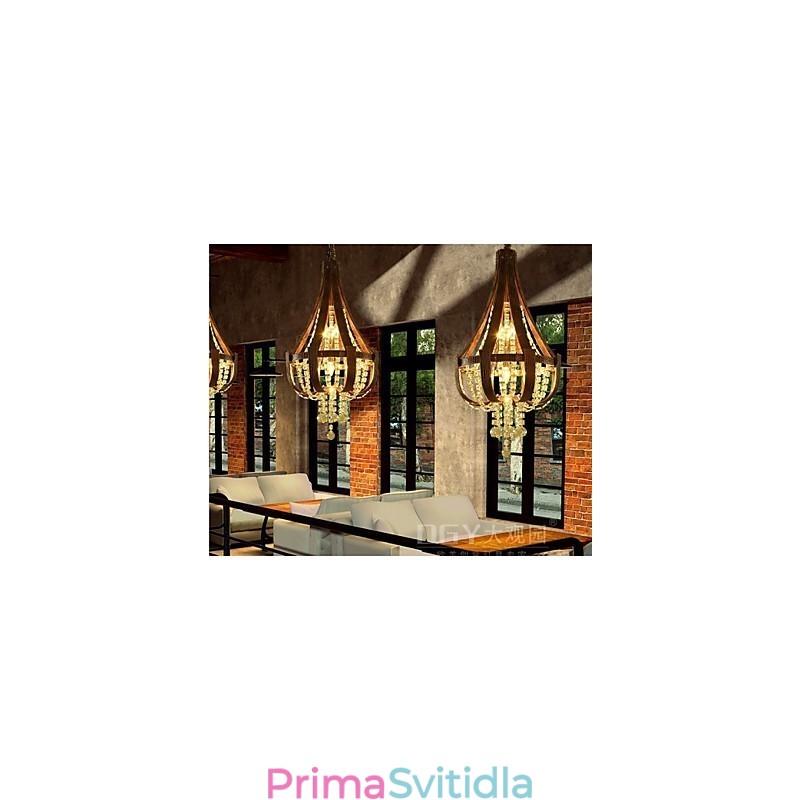 Post moderní luxusní kožený křišťálový kreativní lustr Lron