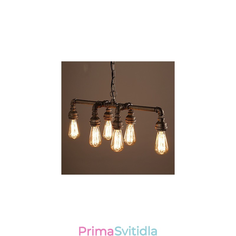 Edison Retro Loft Style Vintage průmyslový závěsný lehký kov svítidlo na vodovodní potrubí Lampara Colgantes