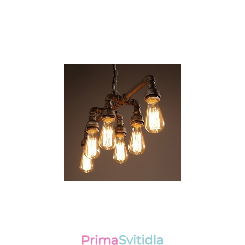 Edison Retro Loft Style Vintage průmyslový závěsný lehký kov svítidlo na vodovodní potrubí Lampara Colgantes