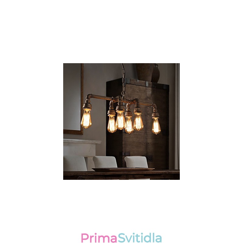 Edison Retro Loft Style Vintage průmyslový závěsný lehký kov svítidlo na vodovodní potrubí Lampara Colgantes