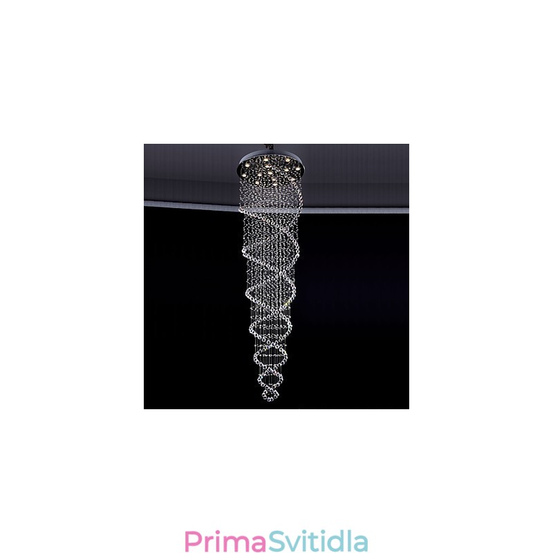 Stropní křišťálová závěsná svítidla 13 světel Moderní stříbrná Canpoy Transparentní K9 Crystal svítidla