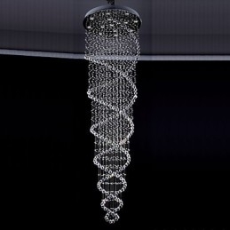 Stropní křišťálová závěsná svítidla 13 světel Moderní stříbrná Canpoy Transparentní K9 Crystal svítidla
