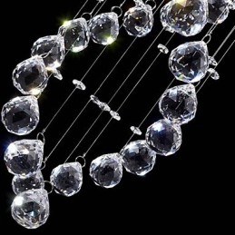 Stropní křišťálová závěsná svítidla 13 světel Moderní stříbrná Canpoy Transparentní K9 Crystal svítidla