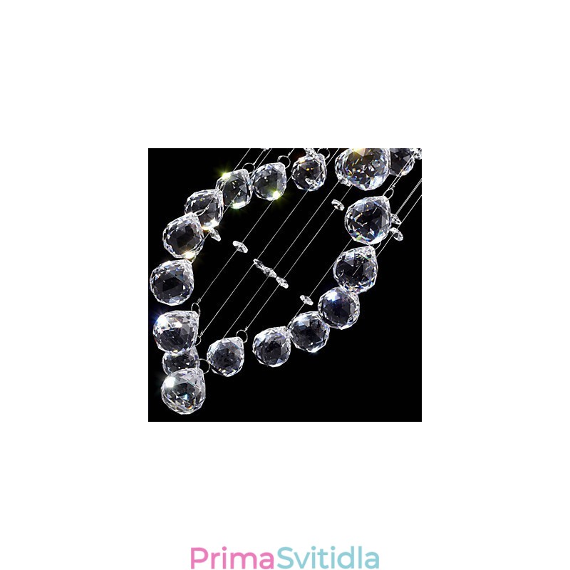 Stropní křišťálová závěsná svítidla 13 světel Moderní stříbrná Canpoy Transparentní K9 Crystal svítidla