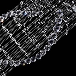 Stropní křišťálová závěsná svítidla 13 světel Moderní stříbrná Canpoy Transparentní K9 Crystal svítidla