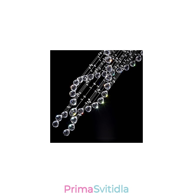 Stropní křišťálová závěsná svítidla 13 světel Moderní stříbrná Canpoy Transparentní K9 Crystal svítidla