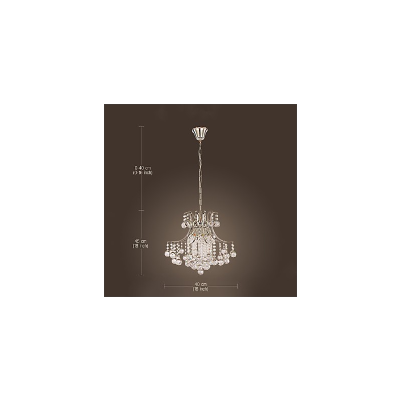 Závěsné svítidlo Luxury Modern Crystal Living 6 světel