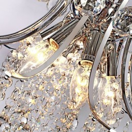 Závěsné svítidlo Luxury Modern Crystal Living 6 světel