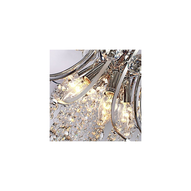 Závěsné svítidlo Luxury Modern Crystal Living 6 světel