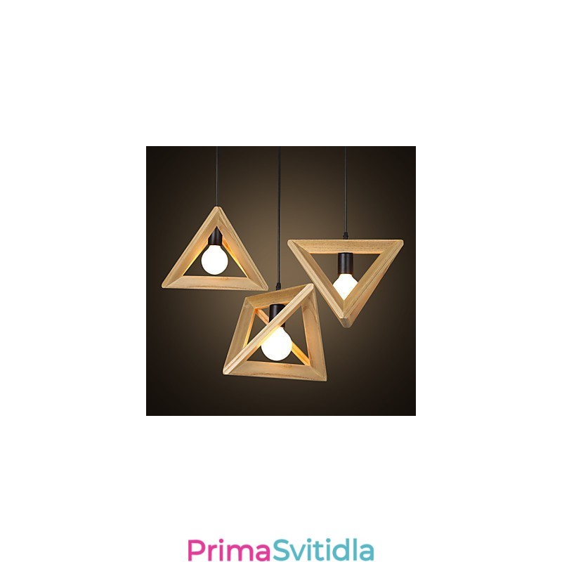 Kreativní země evropského stylu obnovující starověké způsoby Trojúhelníková dřevěná krabička Droplight