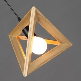Kreativní země evropského stylu obnovující starověké způsoby Trojúhelníková dřevěná krabička Droplight