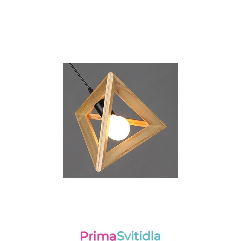 Kreativní země evropského stylu obnovující starověké způsoby Trojúhelníková dřevěná krabička Droplight