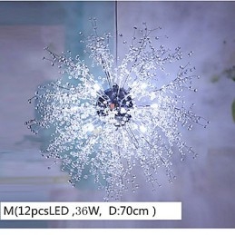 Závěsné svítidlo Globe Crystal Chrome Metal
