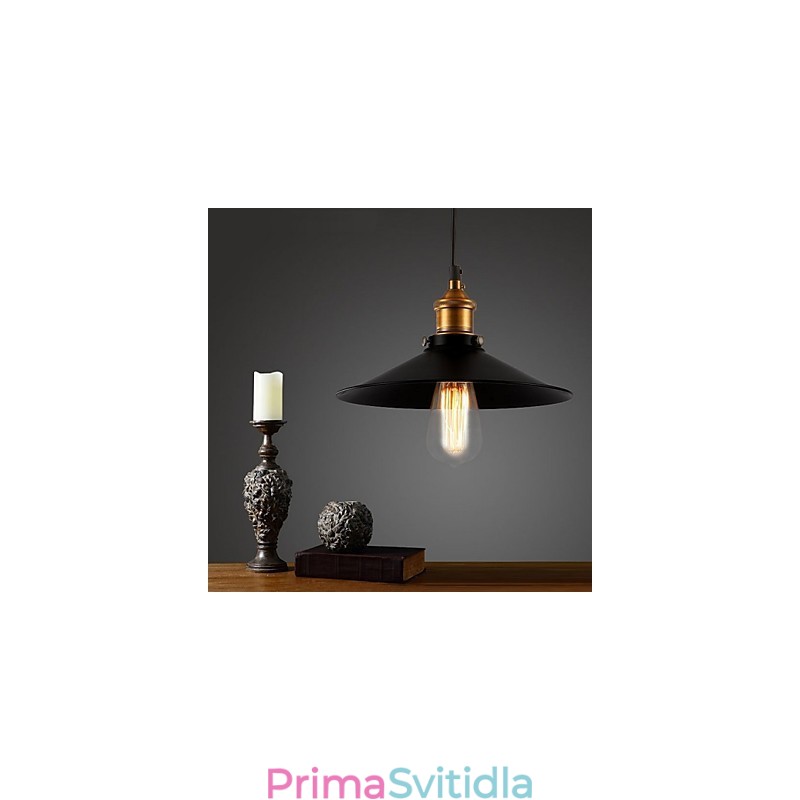 Závěsné svítidlo v evropském stylu Retro Classic Art Droplight s průměrem žárovky 22 cm