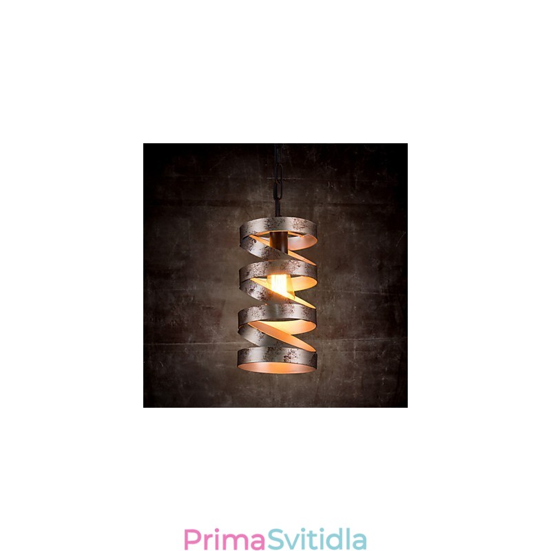 Přívěsek 1 Light Vintage Minimalist Iron Paint